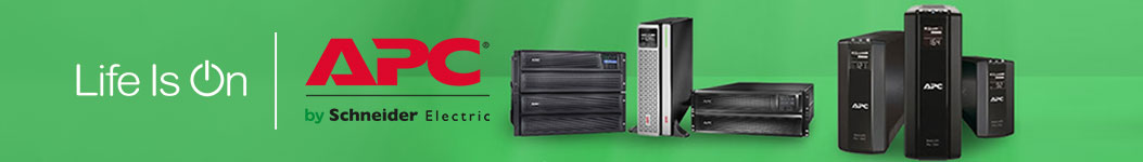 APC by Schneider Electric UPS Uninterruptible Power Supplies.