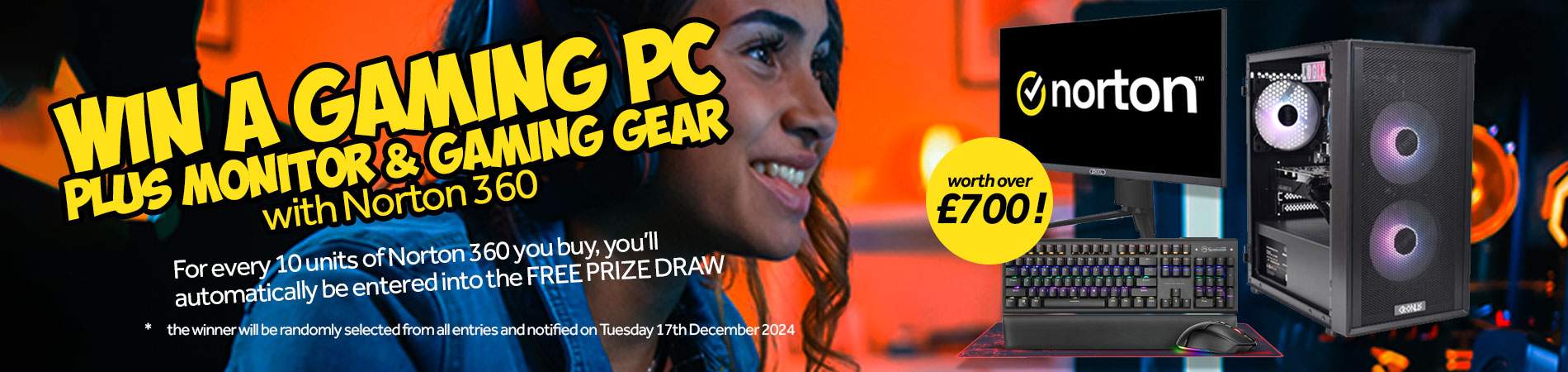 Win a Gaming PC Setup with Norton