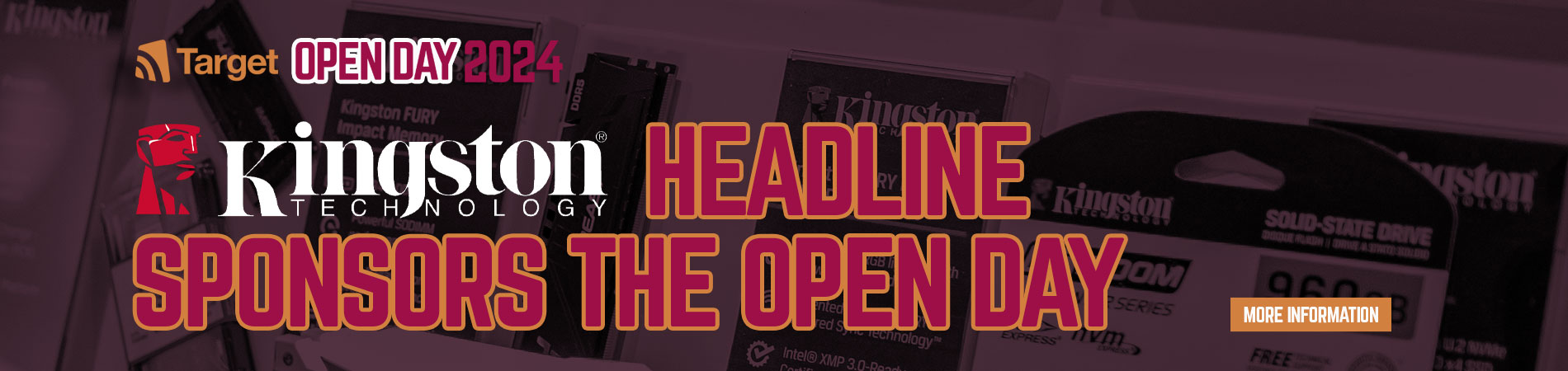 Kingston Headline Sponsors the Open Day