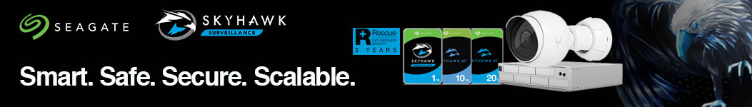 Seagate SkyHawk Hard Drives for CCTV & Surveillance with 3 Years' Seagate Data Rescue Services Included