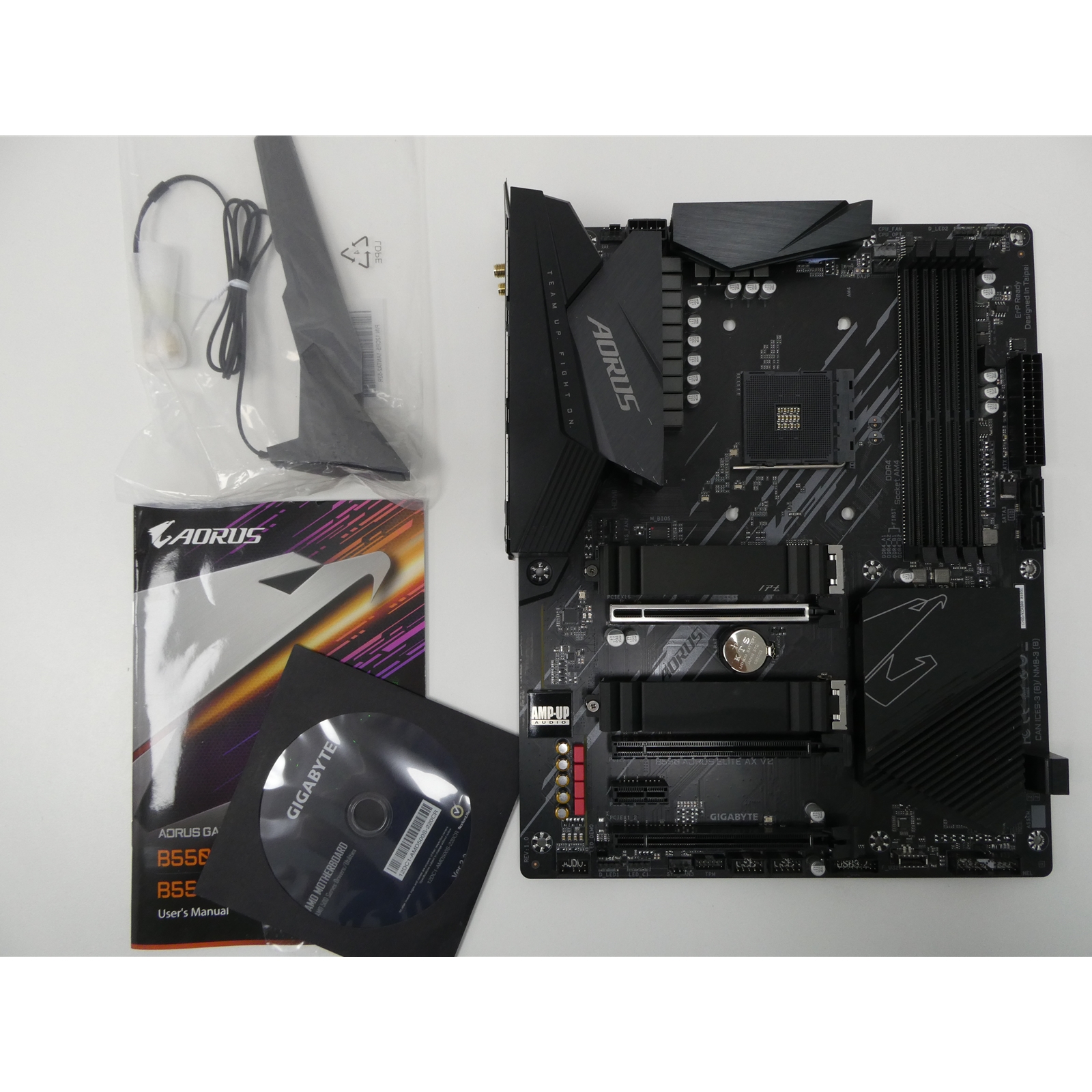 gigabyte b550 aorus elite ax v2 am4 atx motherboard